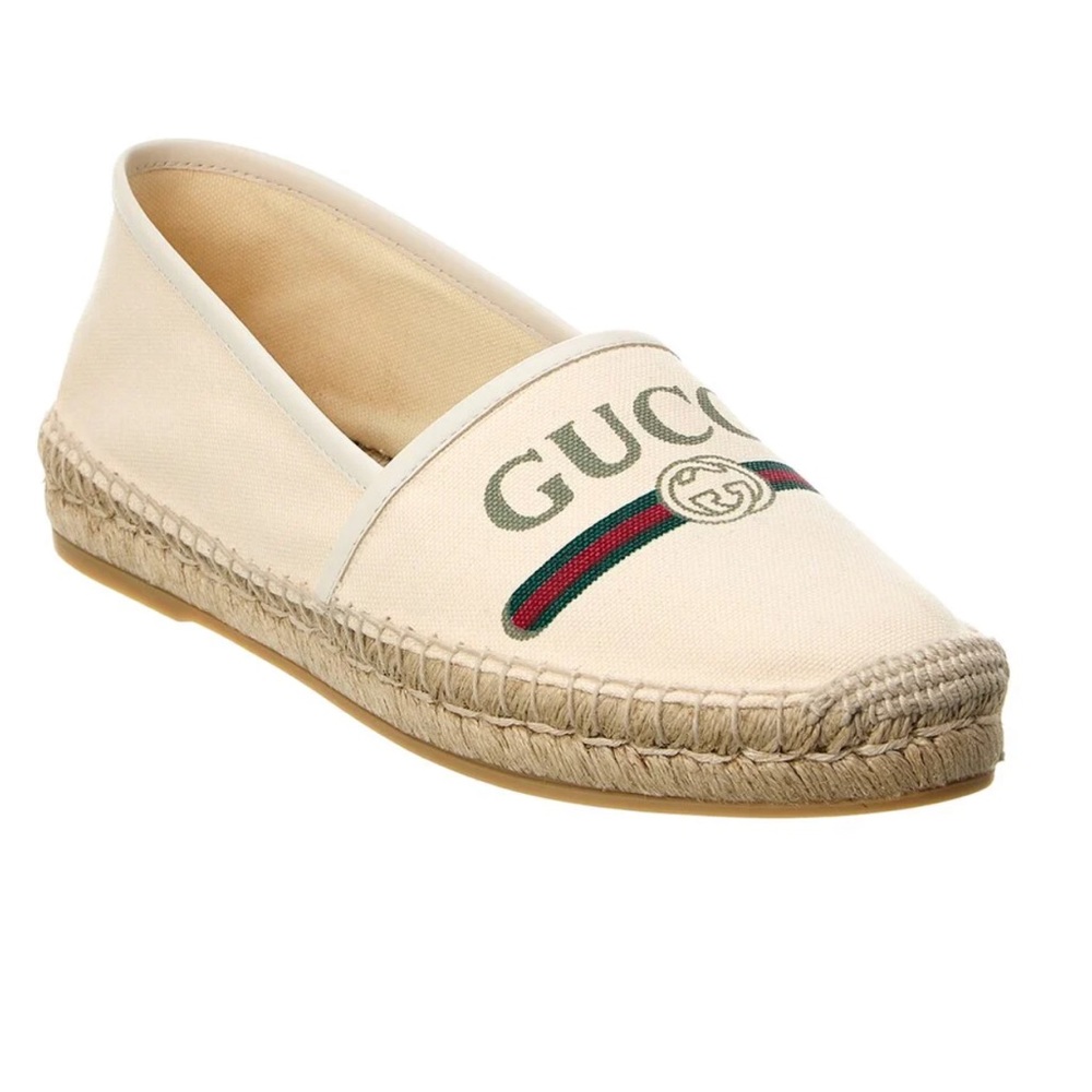 GUCCI LOGO CANVAS ESPADRILLE